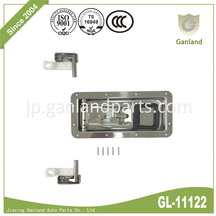 Recessed Refrigerator Truck Door Lock